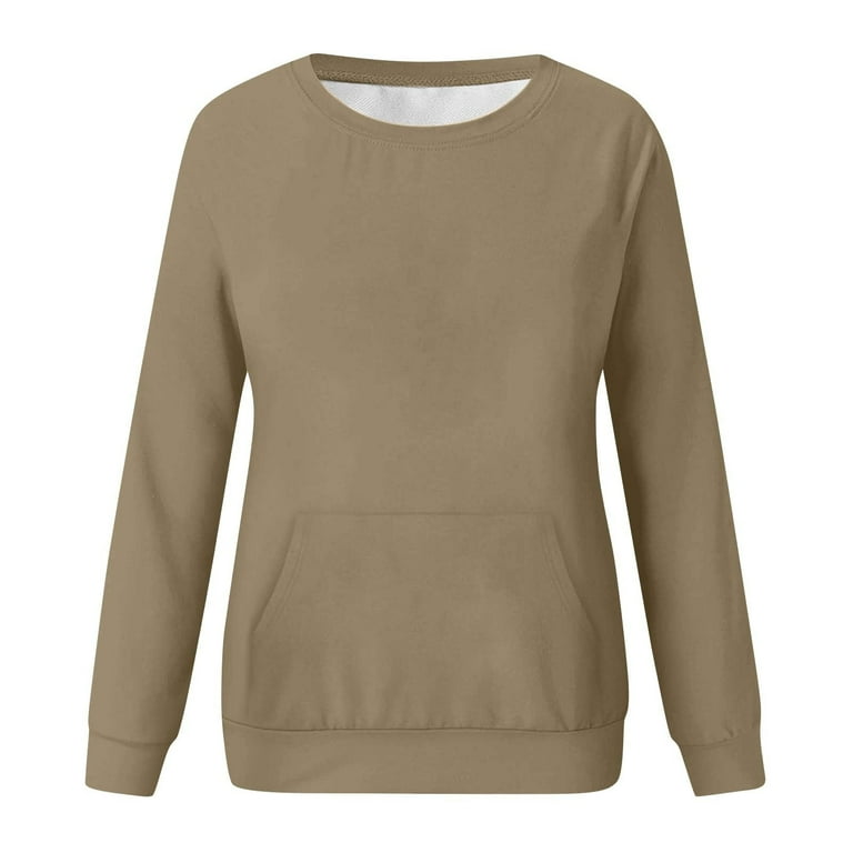 Khaki color sweatshirt sales