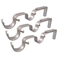 thumbnail image 3 of 3Pcs Double Curtain Rod Holders Home Window Frame Curtain Rod Bracket Hooks, 3 of 8