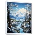 thumbnail image 2 of Designart "Glacier Glacial Pastoral II" Landscape & Nature Floater Framed Wall Art Living Room, 2 of 7