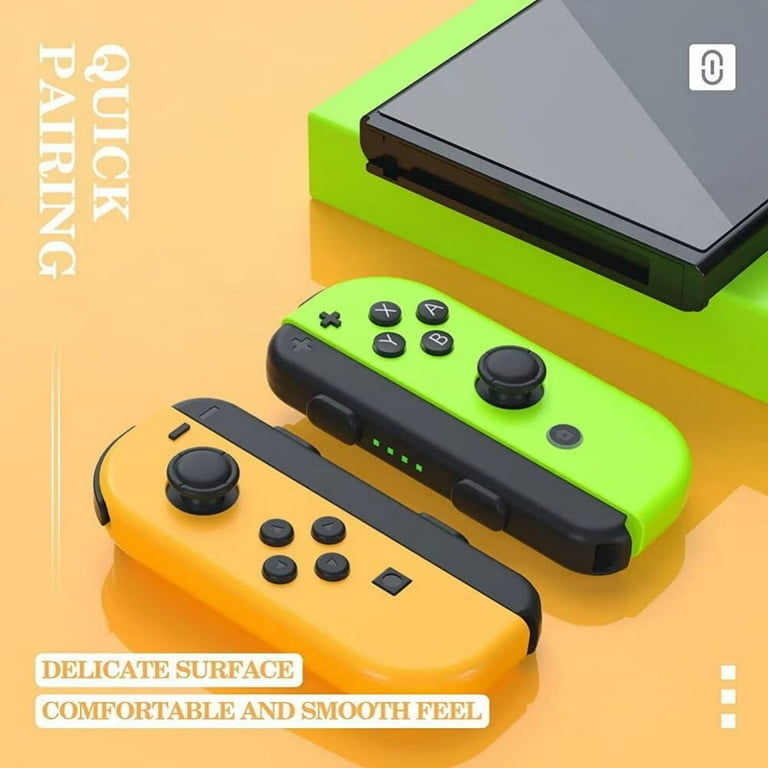 Neon Orange & Neon Green Joypad Controller for Switch