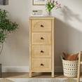 thumbnail image 5 of 4 Drawer Dresser for Bedroom Tall Chest of Drawers Wood Storage Dresser Organizer Nightstand for Living Room, 5 of 8