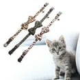 thumbnail image 3 of SPRING PARK Adjustable Leopard Print Classic Cat Collar with Bowknot, Safety Clasp and Bell for Puppies and Cats, Girls and Boys Kittens, 3 of 7