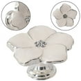 thumbnail image 1 of Poignées de Porte en Émail Émaillé Fleur Poignée de Tiroir Argent+blanc, 1 of 10