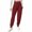 #06 Wine 【Mix & Match: Stock Up on Your Favorite Colors】, variant on Women's High Waisted Jogger Pants, Elastic Waist Casual Sweatpants with Pockets, Tapered Pull On Cuff Bottom Lounge Pants, Soft Polyester Blend Activewear Joggers for Gym,