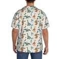 thumbnail image 3 of Pofeuu Summer Dinosaur Print Mens Casual Short Sleeve Shirts Beach Summer Spread Collar Pocket Tops Men's Casual Short-sleeved Shirt-Medium, 3 of 5