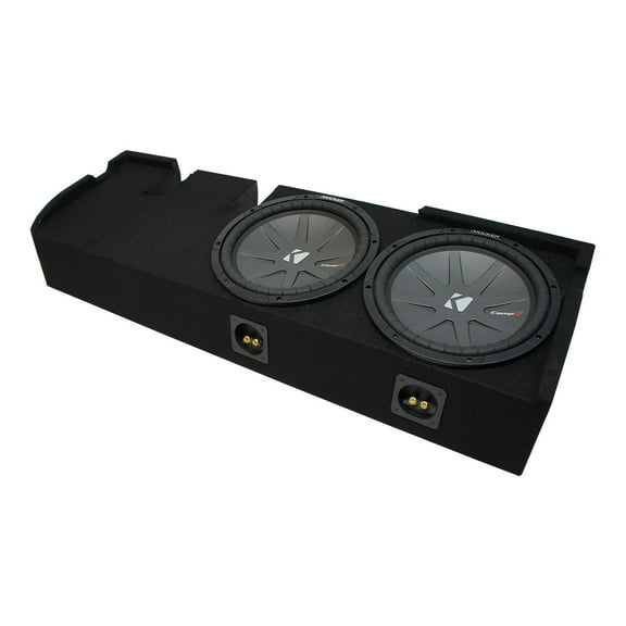 01-03 Ford F-150 Super Crew Truck Kicker CompR CWR12 Dual 12" Sub Box 2 Ohm