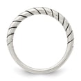 thumbnail image 5 of Auriga Fine Jewelry 925 Sterling Silver Stackable Twist Ring for Women Size 8, 5 of 6
