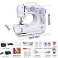 KPCB Small Sewing Machine for Beginners, 12 Stitches with Reverse Stitch