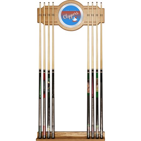 San Diego Clippers Hardwood Classics NBA Cue Rack with Mirror