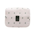 thumbnail image 1 of Xihbxyly Bolsa de Almacenamiento con Gancho de Gran Capacidad, 3 Compartimentos con Cremallera, Laterales Transparentes para Fácil Acceso, Gancho Retráctil de 360°, Poliéster Suave, Organizador de Ar, 1 of 2