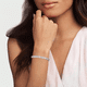 thumbnail image 3 of Pulsera Con Dos Filas De Diamantes Joyeria Mujer Regalos Xtellar plateado, 3 of 4