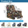 thumbnail image 6 of Yuyamidu Sugar Skull Reclining Chair Covers 4 Pieces Breathable Recliner Covers That Stay in Place Non Slip Lazyboy Cover for Recliner Chair Gift for Friends, 6 of 8