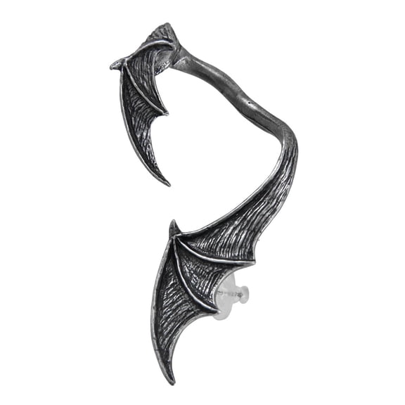 Zeckos A Night with Goethe Gothic Pewter Bat Wing Ear Wrap