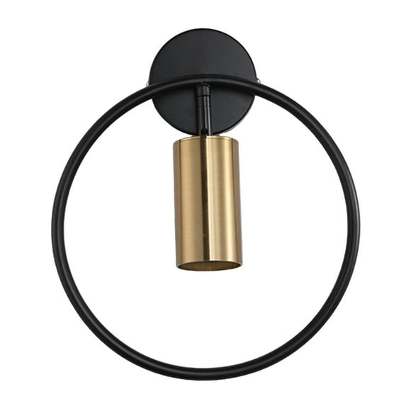 Iluminación de de Pared, Accesorio de lámpara de Tocador , Lámpara de Pared Interior de , Luces Industriales Modernas, Decoración D Negro + Dorado Blanco cálido