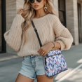 thumbnail image 4 of HELLHERO Butterfly Floral Durable Shoulder Crossbody Bag for Travel Daily, Adjustable Shoulder Strap Water-Resistant Sling Bag Waterproof Ladies Crossbody Bag, 4 of 7