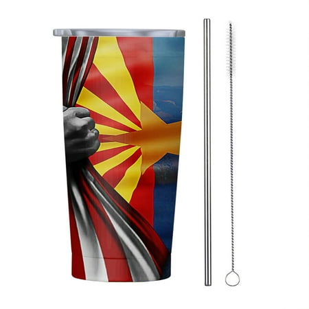 

Arizona In America 20oz Tumbler Insulated Stainless Steel Water Bottle Portable Travel Coffee Tea Mug Cup