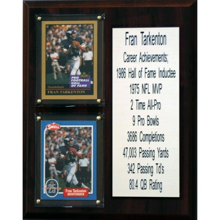 - C&I Collectables NFL 8x10 Fran Tarkenton Minnesota Vikings Career Stat Plaque