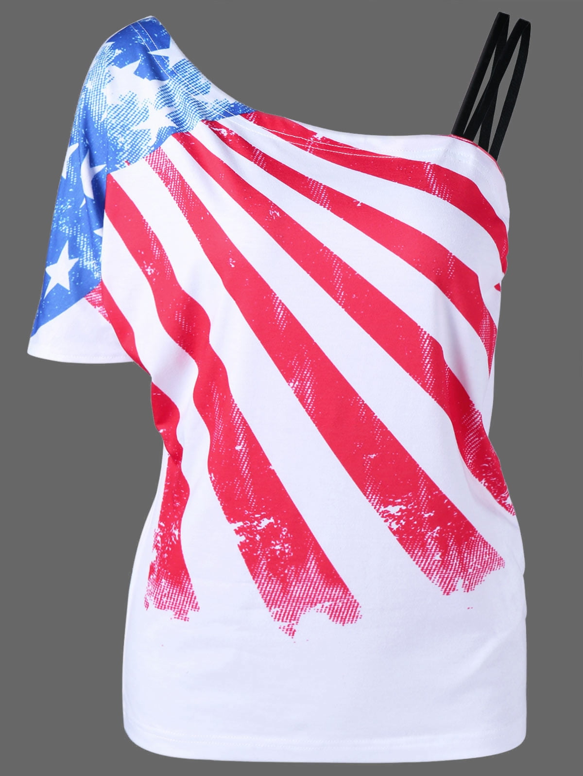 women's plus size patriotic tops