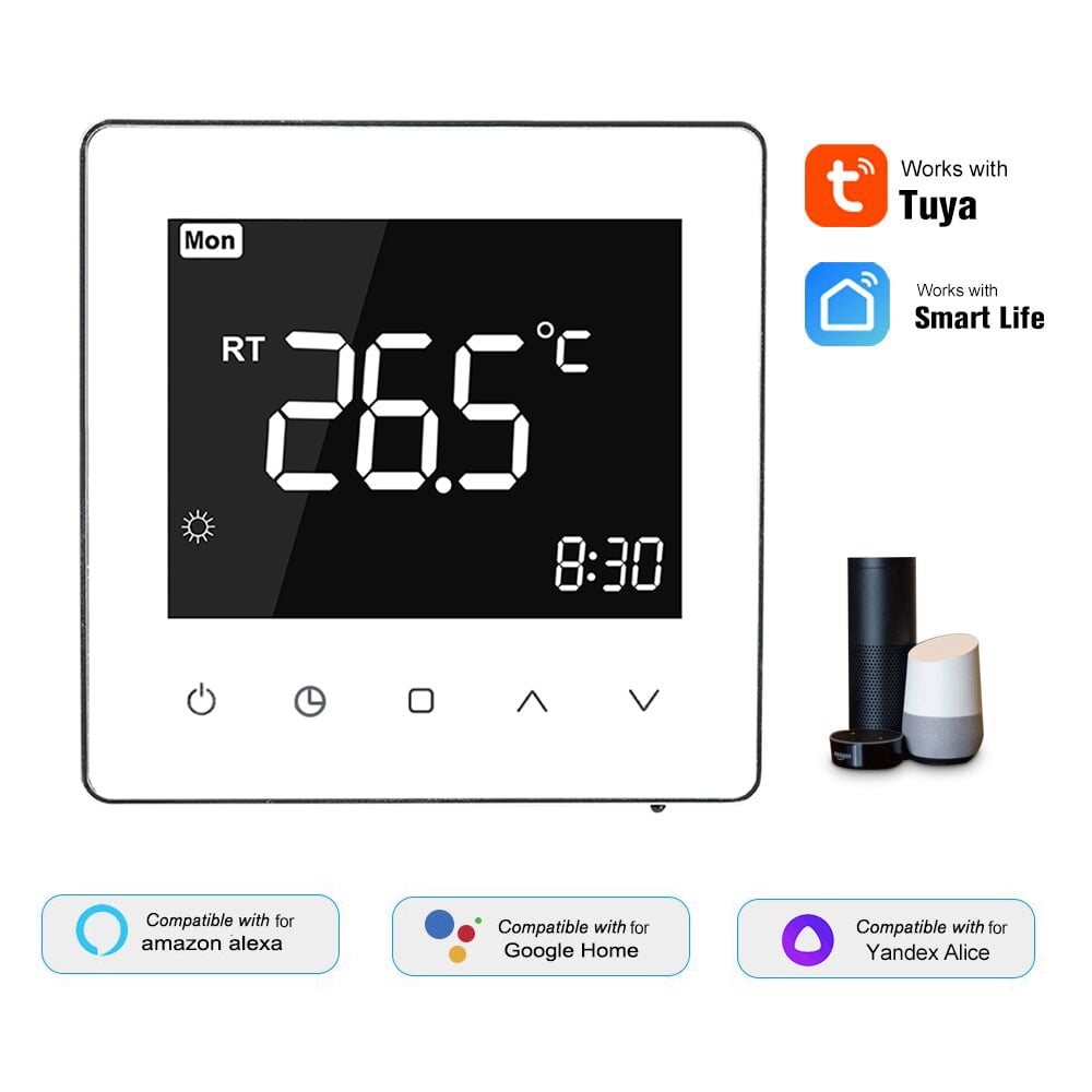 Smart Water Heating Thermostat Digital Temperature Controller LCD Touchscreen 