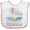 White and Pink, variant on Inktastic My Great Aunt Loves Me to the Moon and Back Boys or Girls Baby Bib