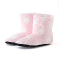 thumbnail image 2 of NECHOLOGY Botas Mujer Zapatos Botines de mujer Zapatos de mujer, zapatos de algodón para el , botas de algodón con piso de barril medio, calcetines cálidos, zapatos de algodón (Pink, 7), 2 of 5