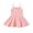 Pink, variant on Fshinging Summer Dresses For Girls 2025 Solid Color A-Line Casual Sling Cute Sleeveless Slim Spaghetti Strap Child Dress