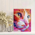 thumbnail image 2 of Qisvanset Orange Cat Impressionist Canvas Print 12x16 Inch Hallway Art, 2 of 8