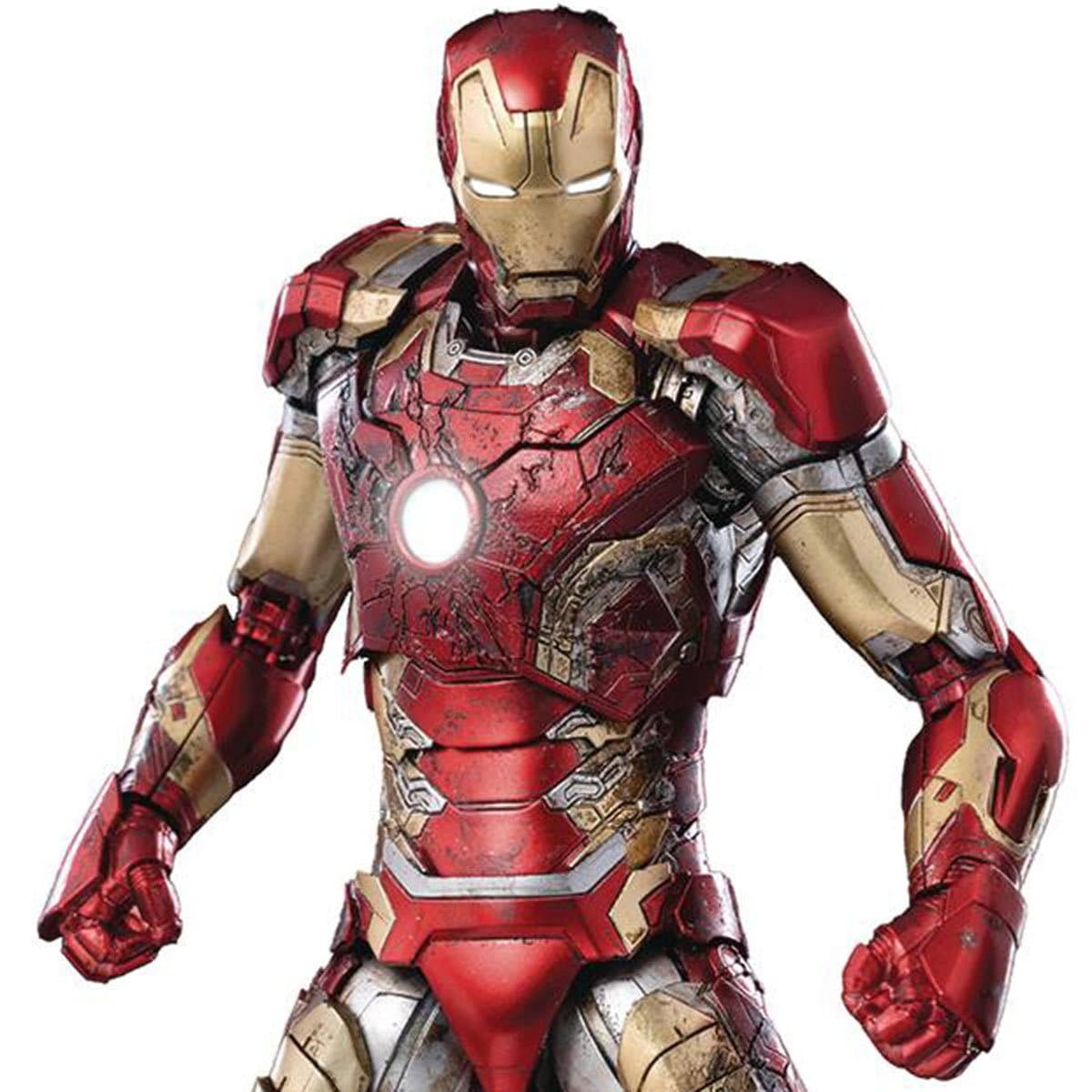 ThreeZero Marvel: Avengers - Iron Man MK43 Battle Damage DLX 1/12 Scale Action Figure