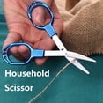 thumbnail image 5 of BE-TOOL Small Folding Scissor Portable Stainless Steel Scissor Telescopic Fishing Scissor with Comfort Handle (Black), 5 of 8
