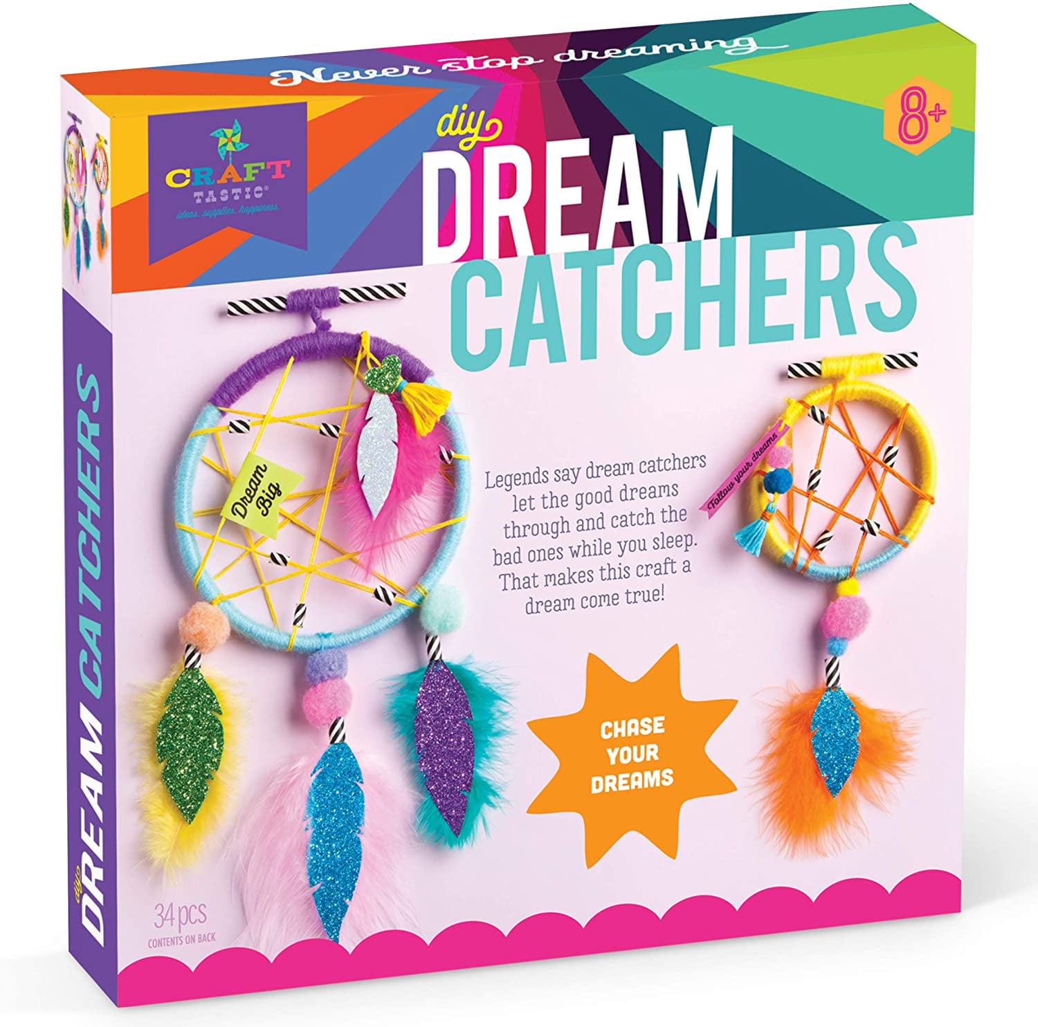 Craft Tastic DIY Dream Catchers Craft Kit Makes 2 Dream Catchers 