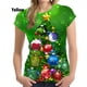 thumbnail image 3 of Camiseta con estampado de árbol de Navidad para mujer, ropa de Navidad, XS-4XL, 3D, manga corta, moderna, gran oferta, 3 of 5