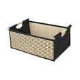 thumbnail image 4 of DOLITY Handwoven Storage Basket Desktop Organizer Lightweight Sturdy with Handle Multiuse for Kitchen Bathroom Clothes Key Magazines 34.5cmx21cmx14cm, 4 of 9