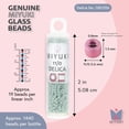 thumbnail image 3 of Miyuki Delica Seed Beads – Size 11/0 (1.6 mm, DB2356, Duracoat Opaque Ocean Spray, 7.2 g, Approx. 1440 Beads, 3 of 7