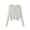 White, variant on Women V Neck Ribbed Knit Cropped Cardigan, Ruffle Cuff Button Front Lightweight Sheer Layering Sweater