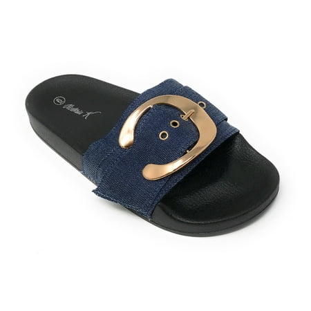 

Victoria K Buckle Footbed Slide Sandal (Women s)