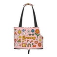 thumbnail image 2 of Xecao Retro 70s Hippie for Cat Carrier Small Dog Handbag: The Ideal Travel Companion for Your Pet, 2 of 8