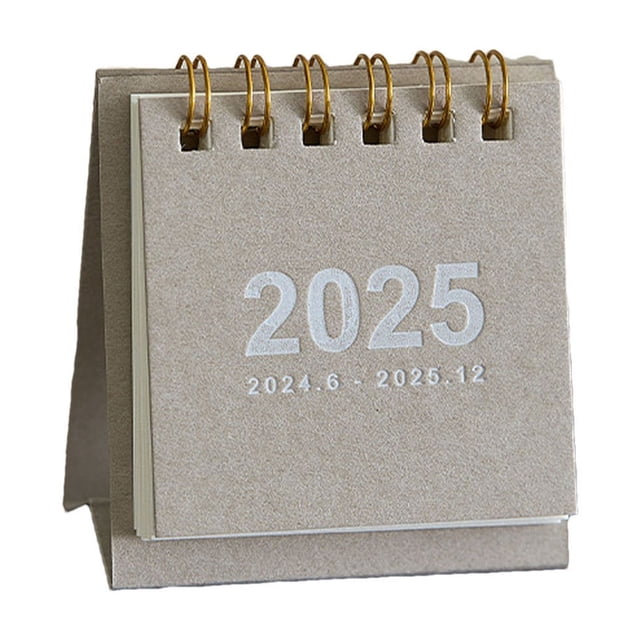 Small Desk Calendar,2025 Mini Small Desk Calendar Unprinted Wind Calendar Punch Card Countdown Planner Desktop Small Ornaments,Mini Desk Calendar