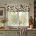 thumbnail image 2 of Rdsfhsp Vintage Wildflowers & Ferns Window Valance Botanical Floral Short Curtain Rod Pocket for Kitchen, 2 of 5