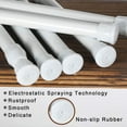 6Pcs Small Tension Rod,Tension Rod, No Drilling Rustproof Spring Adjustable Mini Tension Curtain