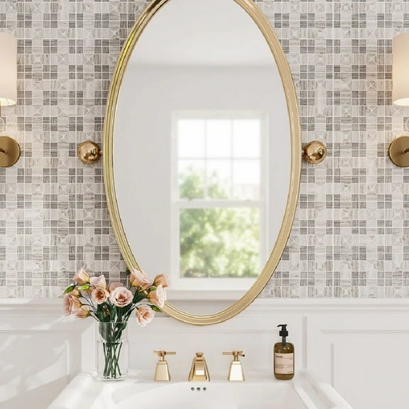 Apollo Tile   Gray 12-in. x 12-in Polished Hexagon Patterned Mosaic Floor And Wall Tile (5.00 sq ft/case)