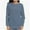 Fog Blue, variant on Womens Blouse Tops Loose Crew Neck Long Sleeve Casual T-Shirts