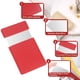 thumbnail image 3 of Espejo de bolsillo Uxcell de acero inoxidable irrompible, espejo compacto de maquillaje con funda de cuero PU (Rojo, 2.44 x 3.74"), 3 of 7