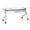 Silver Mist Frame/Elm Top, variant on Learniture High-Pressure Laminate Mobile Flipper Table, Rolling Flip-Top Nesting Training Table for Classrooms, Offices & Collaborative Workspaces