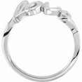 thumbnail image 2 of 14k White Gold Polished Love Ring Size 7 Statement Ring for Women - 2.5 Grams, 2 of 2