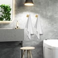 thumbnail image 5 of 2 Pack Towel Hooks, 304 Stainless Steel, Coat Robe Clothes Hook Modern Wall Hook Holder for Bathroom Kitchen Garage Hotel Wall Mounted, Golden, 5 of 9