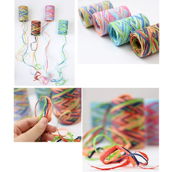 Masteelf  Christmas Wrapping Paper Raffia Ribbon Burlap Rope Decorative