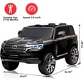 thumbnail image 3 of Yesfashion 12V Two Seats Kids Ride on Car Electric Ride on Truck, Battery Powered Electric Ride on Toys with 2 Speeds, Parent Control, Mp3, LED lights, 3 of 7