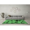 thumbnail image 3 of Ahgly Company Indoor Rectangle Abstract Emerald Green Modern Area Rugs, 7' x 9', 3 of 4
