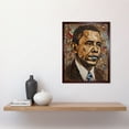 thumbnail image 2 of Barack Obama Collage Art Portrait Art Print Framed Poster Wall Decor 12x16 inch, 2 of 5