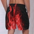 thumbnail image 3 of Pantalones Cortos Deportivos para Hombre, Pantalones Cortos de Playa con Cordón Impreso para el Día de la Independencia con Bolsillo Hechos de 95% Poliéster 5% Spandex, Pantalones Cortos Deportivos Pa, 3 of 4